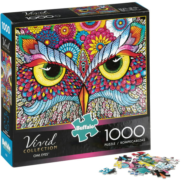 Owl Eyes 1000 PC Buffalo Games Vivid Collection Jigsaw Puzzle Challenging for sale online